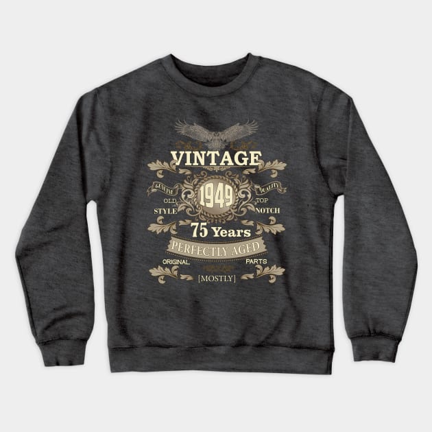 Timeless Treasures- Vintage Ornaments as a Thoughtful 75th Birthday Gift for Him Crewneck Sweatshirt by KrasiStaleva